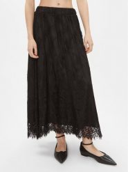 Maryley Spódnica trapezowa 23IB707/82NE Czarny Regular Fit. Czarne spódnice Maryley, m, bez wzorów, z syntetyku, midi, trapezowe. Za 379.99 zł.