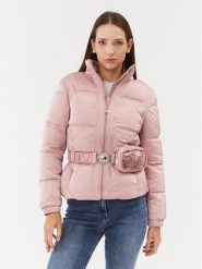 Guess Kurtka zimowa Lucia W3BL19 WEX12 Różowy Regular Fit. Czerwone kurtki Guess, na zimę, m, z aplikacjami, z syntetyku, bez kaptura. Za 639.99 zł.
