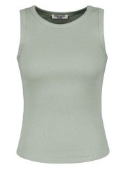 Sublevel Top w kolorze zielonym rozmiar: XS. Zielone topy Sublevel, xs, bez wzorów, z bawełny, bez kołnierzyka, bez ramiączek. Za 28.64 zł.