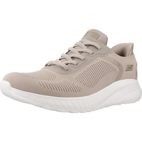 Buty Kobieta Skechers Bobs Squad Chaos beżowy. Brązowe buty treningowe Skechers, bez wzorów, z dzianiny, bez zapięcia, trekkingowe, skechers sport. Za 363.29 zł.