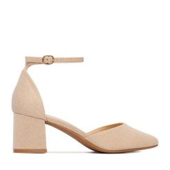 Czółenka JENNY. Brązowe czółenka Jenny, bez wzorów, bez obcasa, bez zapięcia. Za 129.99 zł.