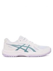 Asics Buty na siłownię Upcourt 6 1072A107 Biały. Białe buty treningowe ASICS, bez wzorów, ze skóry, bez zapięcia, na fitness i siłownię. Za 269.99 zł.