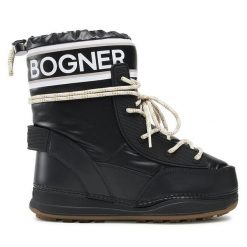 Śniegowce Bogner. Czarne śniegowce Bogner, bez wzorów, bez zapięcia. Za 1,389.00 zł.
