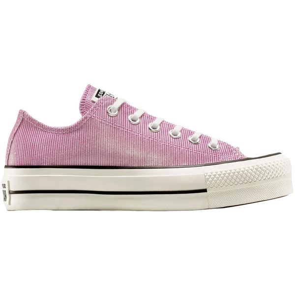 Buty sportowe Converse Chuck Taylor All Star Lift Sparkle Shine. Czerwone buty treningowe Converse, bez wzorów, bez zapięcia. Za 590.00 zł.