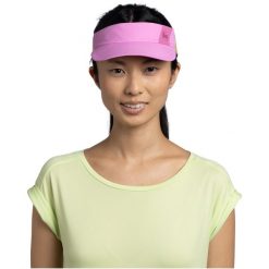 Czapka z daszkiem BUFF SPEED VISOR SOLID IRIS. Czerwone czapki z daszkiem Buff, bez wzorów, z poliesteru, retro. Za 139.90 zł.