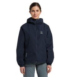 HAGLOFS Kurtka damska BETULA GTX JACKET WOMEN Tarn Blue-L. Niebieskie kurtki Haglöfs, l, bez wzorów, z gore-texu, biznesowe, bez kaptura. Za 672.95 zł.
