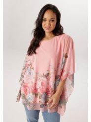 Aniston Bluzka w kolorze jasnoróżowym rozmiar: 54. Różowe bluzki Aniston, bez wzorów, bez kołnierzyka, bez ramiączek. Za 173.99 zł.