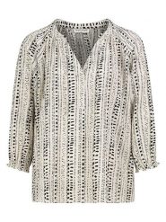 Eight2Nine Bluzka w kolorze kremowo-czarnym rozmiar: L. Brązowe bluzki Eight2Nine, l, bez wzorów, bez kołnierzyka, bez ramiączek. Za 86.99 zł.