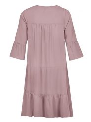 Sublevel Sukienka w kolorze szaroróżowym rozmiar: XL. Różowe sukienki Sublevel, na imprezę, s, bez wzorów, z wiskozy, klasyczne, bez kołnierzyka, bez ramiączek, midi. Za 66.00 zł.