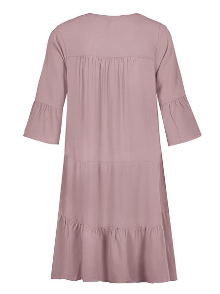 Sublevel Sukienka w kolorze szaroróżowym rozmiar: XL. Różowe sukienki Sublevel, na imprezę, s, bez wzorów, z wiskozy, klasyczne, bez kołnierzyka, bez ramiączek, midi. Za 66.00 zł.