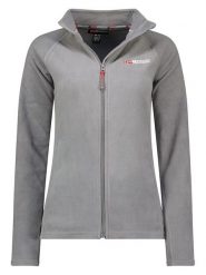 Geographical Norway Kurtka polarowa "Tug" w kolorze szarym rozmiar: L. Szare kurtki Geographical Norway, l, bez wzorów, z polaru, bez kaptura. Za 78.66 zł.