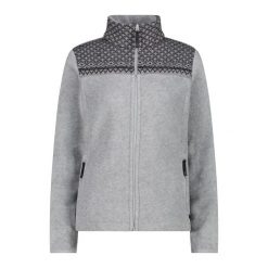 Bluza damska turystyczna CMP 34J0486. Szare bluzy CMP, l, bez wzorów, sportowe, bez ramiączek, bez kaptura. Za 382.50 zł.