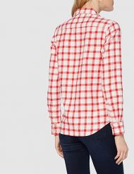 WRANGLER LS 1PKT SHIRT DAMSKA KOSZULA MATERIAŁOWA LOLLIPOP RED W5Z1T2XSK 112130367. Czerwone koszule Wrangler, s, bez wzorów, z materiału, bez kołnierzyka, bez ramiączek. Za 129.99 zł.