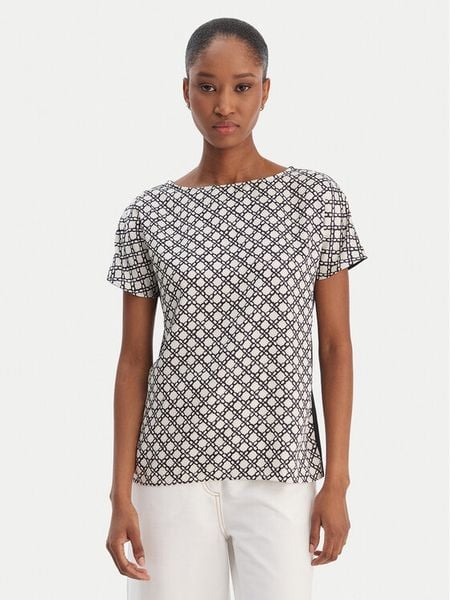 Marella Bluzka Sansa 2615111071 Czarny Regular Fit. Czarne bluzki Marella, bez wzorów, z syntetyku, bez kołnierzyka, bez ramiączek. Za 379.99 zł.