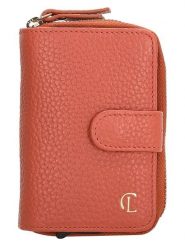 Charm Skórzany portfel w kolorze pomarańczowym - 7 x 11 x 3 cm rozmiar: onesize. Pomarańczowe portfele Charm, bez wzorów, z materiału. Za 154.07 zł.