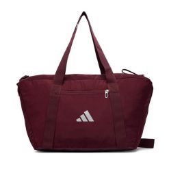 Torebka adidas. Czerwone shopper bag adidas, bez wzorów, sportowe, bez dodatków. Za 149.99 zł.