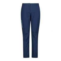 Spodnie damskie z poliestru CMP Unlimitech. Niebieskie spodnie sportowe CMP, bez wzorów, z poliesteru, długie. Za 348.00 zł.