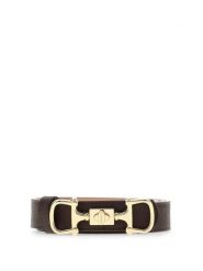 Guess Pasek 184743 Brązowy. Brązowe paski Guess, z aplikacjami, ze skóry. Za 194.99 zł.