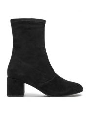 HÖGL Botki Delicate 8-134142 Czarny. Czarne botki Högl, bez wzorów, ze skóry, bez obcasa, na słupku, bez zapięcia. Za 499.99 zł.