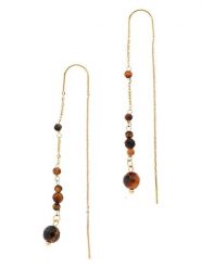 TATUUM Pozłacane kolczyki z kwarcem rozmiar: onesize. Brązowe kolczyki Tatuum, z kwarcem, pozłacane. Za 39.99 zł.