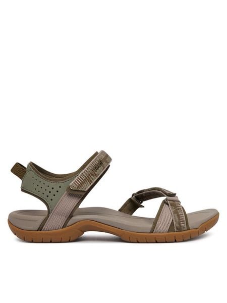 Teva Sandały Verra 1006263 Zielony. Zielone sandały Teva, bez wzorów, z materiału, bez obcasa, bez zapięcia. Za 349.99 zł.
