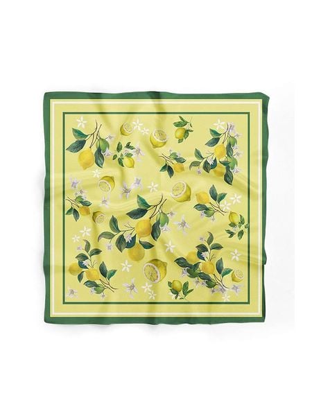 Lucky Bees Chusta w kolorze żółto-zielonym - 55 x 55 cm rozmiar: onesize. Zielone chusty Lucky Bees, bez wzorów, z materiału. Za 21.99 zł.