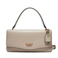 Torba Guess. Brązowe listonoszki Guess, z aplikacjami, bez dodatków. Za 439.99 zł.