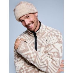 Czapka - Teddy Twist - Brązowa Multi. Brązowe czapki zimowe POEDERBAAS, bez wzorów, sportowe. Za 221.12 zł.