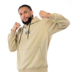 Bluza z kapturem Metal Boxe Desert Storm. Brązowe bluzy z kapturem METAL BOXE, bez wzorów, z kapturem, na fitness i siłownię. Za 323.50 zł.