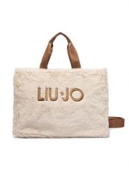 Liu Jo Torebka 2F6037 E0218 Beżowy jasny. Brązowe shopper bag Liu Jo, bez wzorów, z materiału, bez dodatków. Za 469.99 zł.