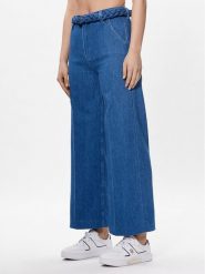 Tommy Hilfiger Jeansy WW0WW38134 Niebieski Wide Leg. Niebieskie jeansy Tommy Hilfiger, bez wzorów, z bawełny. Za 589.99 zł.