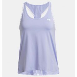 Top damski Under Armour Knockout Tank. Fioletowe topy sportowe Under Armour, bez wzorów. Za 114.99 zł.
