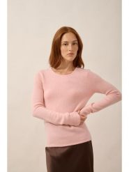 Just Cashmere Kaszmirowy sweter "Joyce" w kolorze jasnoróżowym rozmiar: S. Różowe swetry Just Cashmere, s, bez wzorów, z kaszmiru, bez ramiączek. Za 434.99 zł.