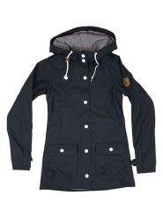 Derbe Parka przeciwdeszczowa w kolorze granatowym rozmiar: 46. Niebieskie kurtki przeciwdeszczowe Derbe, bez wzorów, ze skóry, bez kaptura, outdoorowe. Za 338.95 zł.