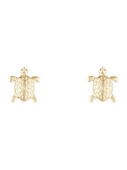 L instant d Or Złote kolczyki-wkrętki "Jolie Tortue" rozmiar: onesize. Żółte kolczyki L instant d Or, złote. Za 195.99 zł.
