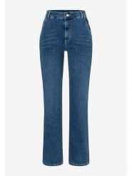More & More Dżinsy - Slim fit - w kolorze granatowym rozmiar: 44. Niebieskie jeansy More & More, bez wzorów, z bawełny, z podwyższonym stanem. Za 145.60 zł.