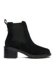 Lasocki Sztyblety CEO-WI23-T-735-02 Czarny. Czarne botki Lasocki, bez wzorów, ze skóry, bez obcasa, na słupku, bez zapięcia. Za 199.99 zł.