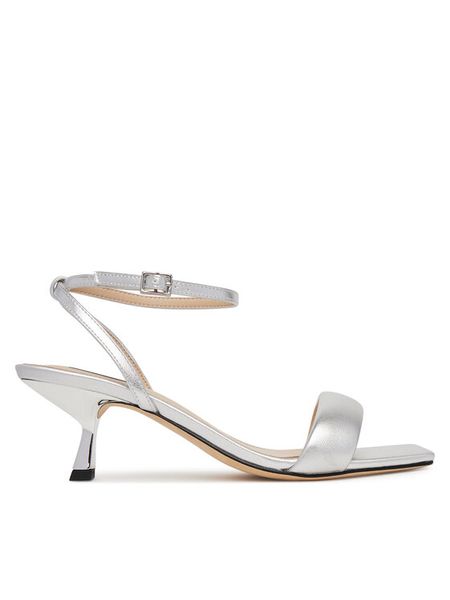 Marella Sandały Coimbra 2513521037200 Srebrny. Szare sandały Marella, bez wzorów, ze skóry, bez obcasa, na szpilce, bez zapięcia. Za 739.99 zł.