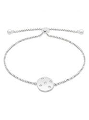 Tamaris Bransoletka z elementem ozdobnym rozmiar: onesize. Szare bransoletki Tamaris, z cyrkonią, ze stali. Za 108.99 zł.