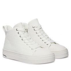 Trampki DKNY. Białe trampki DKNY, bez wzorów, bez zapięcia. Za 579.99 zł.