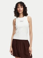 Vero Moda Top Nira 10341982 Biały Slim Fit. Białe topy Vero Moda, l, bez wzorów, z bawełny, bez kołnierzyka, bez ramiączek. Za 75.99 zł.