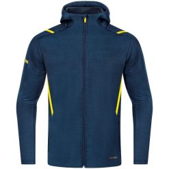 Bluza dresowa z kapturem Jako Challenge. Niebieskie bluzy JAKO, s, bez wzorów, z dresówki, z kapturem. Za 344.20 zł.