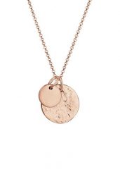 Elli Damski wisiorek płaski monet Geo Organic Look w srebrze próby 925 Sterling Silver Naszyjniki 1 ct. Szare naszyjniki Elli, z materiału, srebrne. Za 390.14 zł.