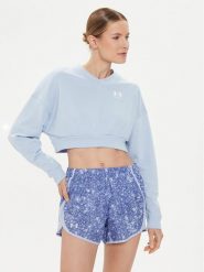 Under Armour Bluza Ua Rival Terry Os Crop Crw 1382738-539 Niebieski Loose Fit. Niebieskie bluzy bez kaptura Under Armour, m, bez wzorów, z bawełny, bez kaptura, na fitness i siłownię. Za 299.99 zł.