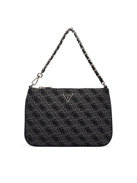 Guess Torebka PW7561 P6274 Czarny. Czarne kopertówki Guess, z aplikacjami, z materiału, wizytowe, bez dodatków. Za 264.99 zł.