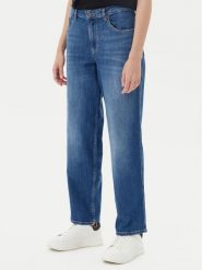 Guess Jeans Jeansy W5YA0I D0021 Niebieski Boyfriend Fit. Niebieskie jeansy Guess Jeans, z aplikacjami, z bawełny. Za 439.00 zł.