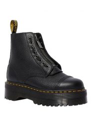 Dr. Martens Skórzane botki w kolorze czarnym rozmiar: 38. Czarne botki Dr Martens, bez wzorów, z okrągłym noskiem, bez obcasa, na platformie, bez zapięcia. Za 781.37 zł.