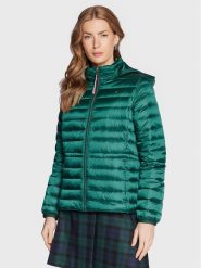 Tommy Hilfiger Kurtka puchowa Feminne WW0WW37264 Zielony Regular Fit. Zielone kurtki Tommy Hilfiger, xs, bez wzorów, z puchu, bez kaptura. Za 839.99 zł.