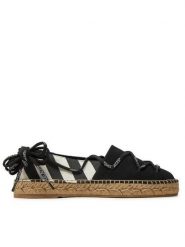 Off-White Espadryle OWIB002R21FAB0016110 Czarny. Czarne espadryle OFF-WHITE, bez wzorów, z materiału, bez obcasa. Za 1,069.00 zł.