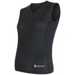 Sensor Koszulka Coolmax Air V-Neck Black L. Bielizna termoaktywna damska marki Sensor. W wyprzedaży za 69.00 zł.